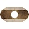 Ekena Millwork Chrysler Architectural Grade PVC Pierced Medallion, 40"W x 20"H x 10 1/2"ID x 1"P, Antiqued Bronze CMPP40X20CSABZ - alternate 1